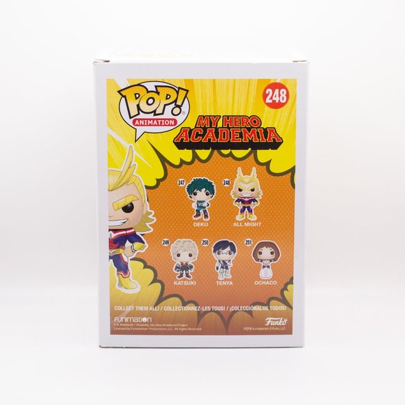 Funko Pop Vinyl MHA My Hero Academia All Might Hero Costume #248 (in Box GUC) - Picture 3 of 6